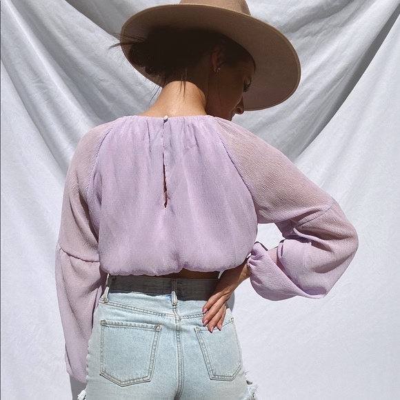 Sheer Lavender Top 🫶🏼💜 - Picture 2 of 5